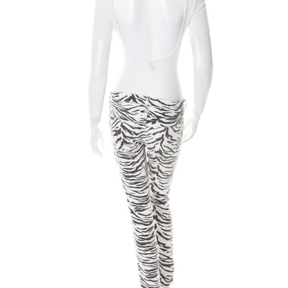 CURRENT/ELLIOTT SKINNY JEANS NWT US 23/0 B/W ZEBRA - Picture 6 of 8
